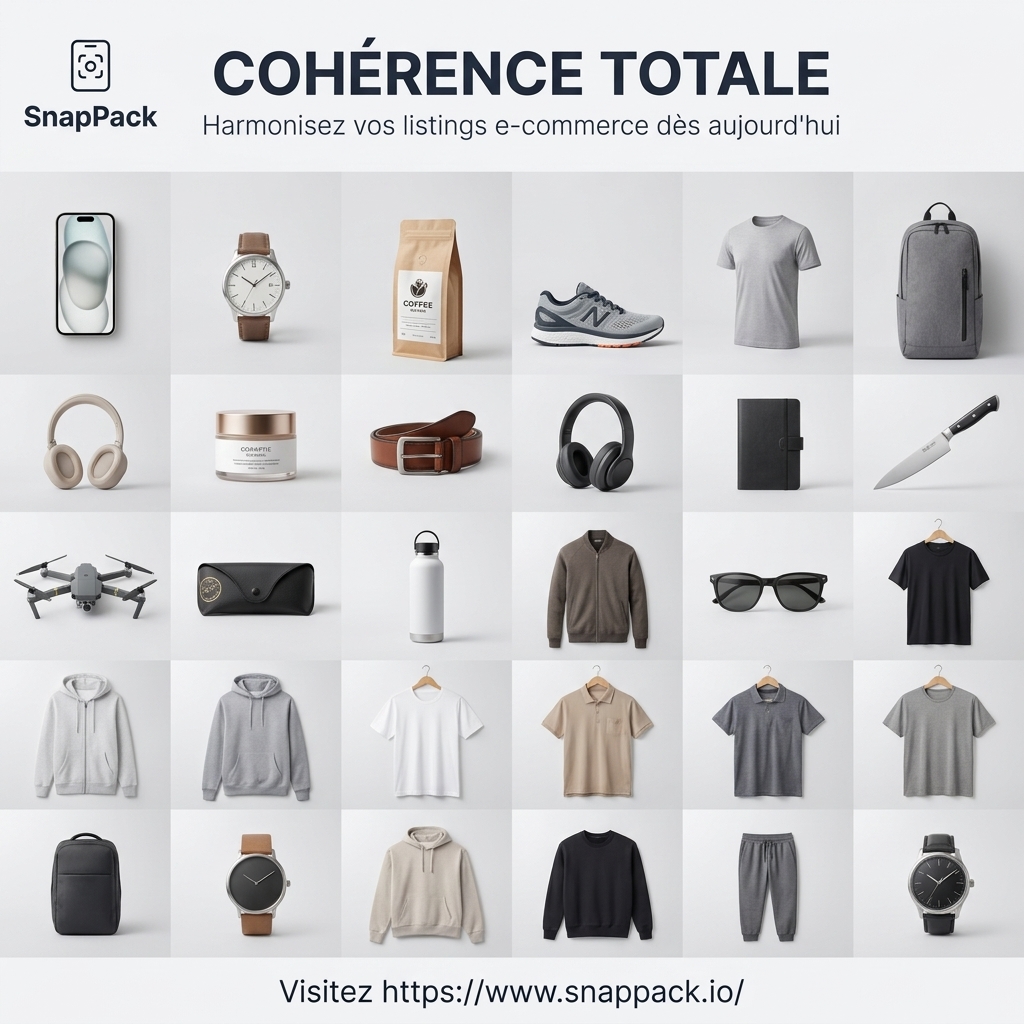 La cohérence visuelle : le levier stratégique pour sublimer vos listings e-commerce avec SnapPack