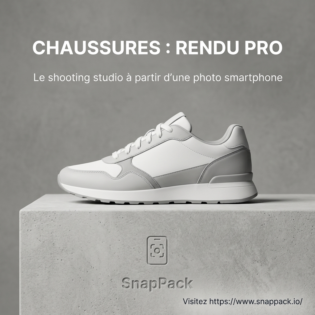 Shooting photo professionnel : Transformez vos baskets en visuels e-commerce avec SnapPack
