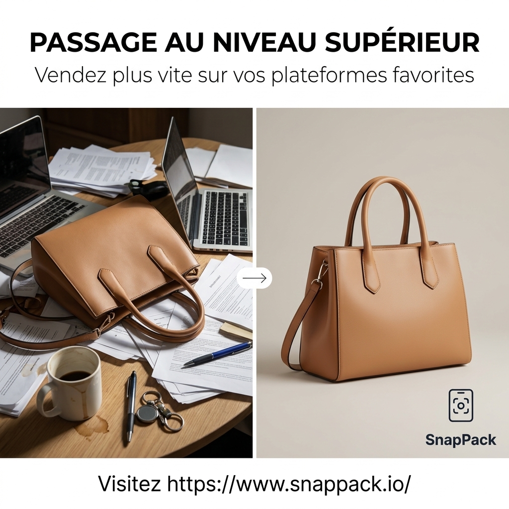 Vendre sur Vinted ou Etsy : Transformez vos photos amateurs en annonces professionnelles