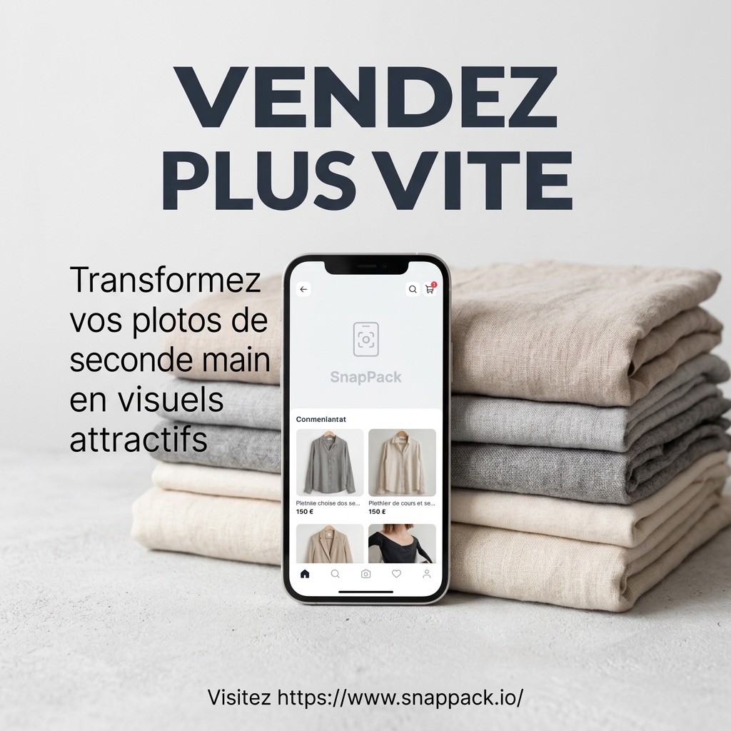 Vendez plus vite sur Vinted : Le guide pour transformer vos photos en visuels professionnels