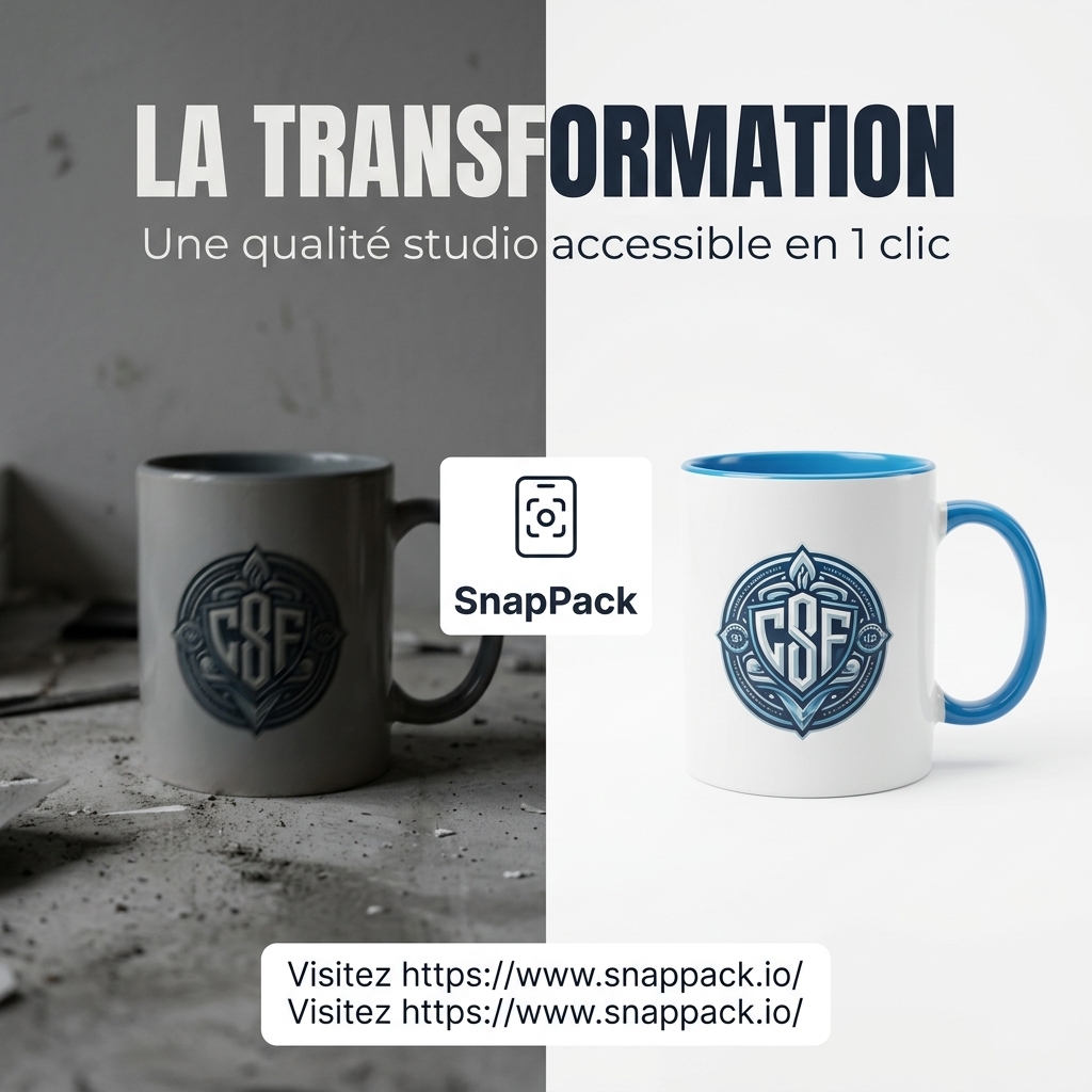 Transformez vos photos produits en visuels professionnels avec SnapPack