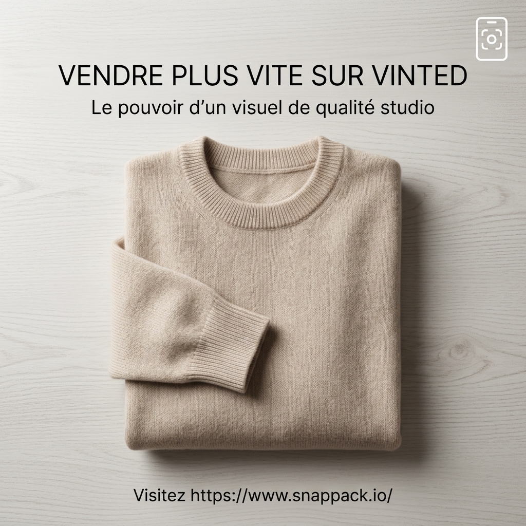 Vendre plus vite sur Vinted : Le guide pour des visuels de qualité studio