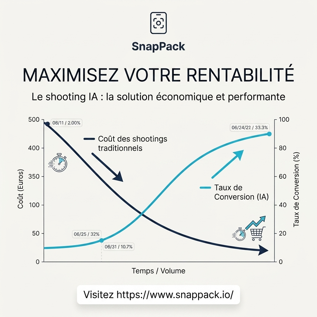 ROI Marketing : Comment l'IA révolutionne la rentabilité de vos shootings photo e-commerce