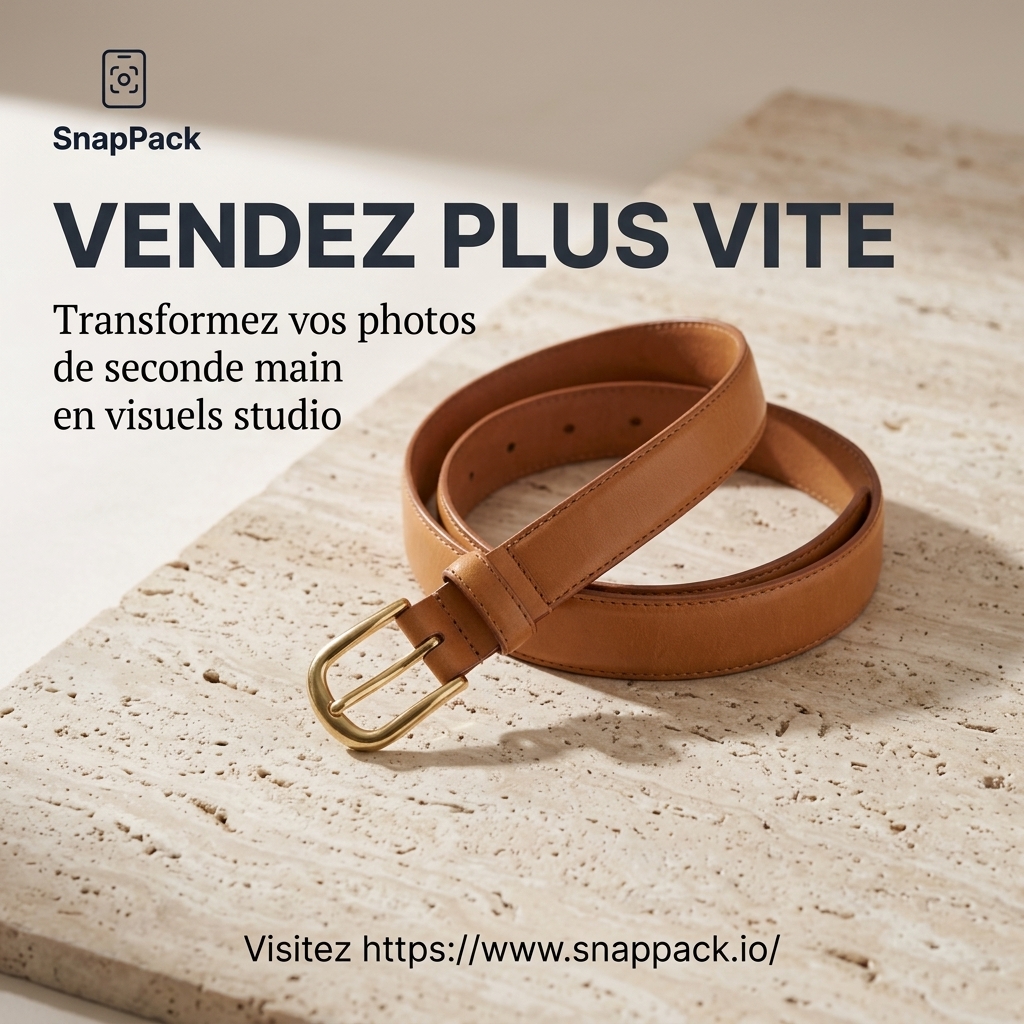 Vendez plus vite sur Vinted et Etsy : l'IA au service de vos photos produits