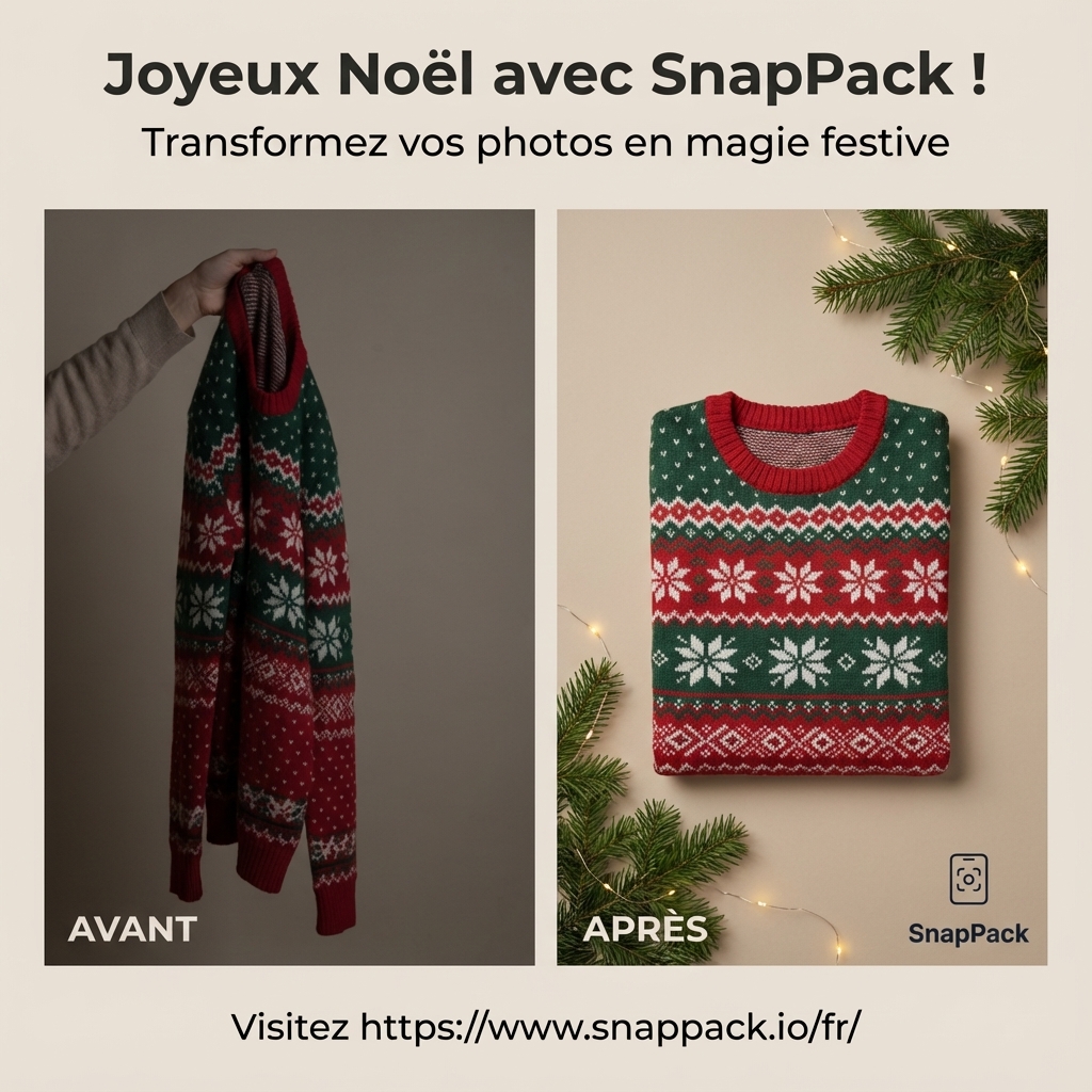 Sublimez votre e-commerce pour Noël : Le guide complet du packshot produit optimisé par l'IA