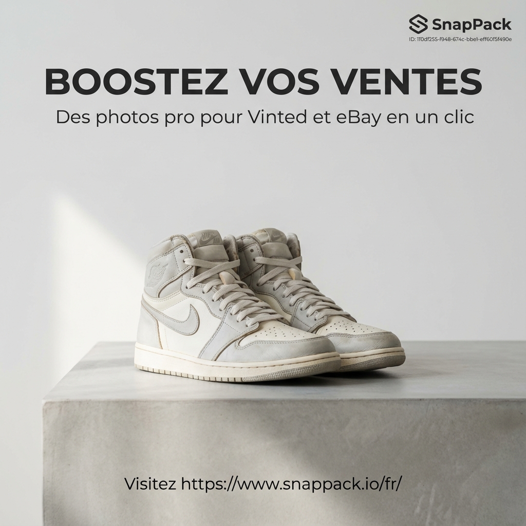 Vendre plus et plus vite sur Vinted et eBay : l'impact des packshots IA avec SnapPack
