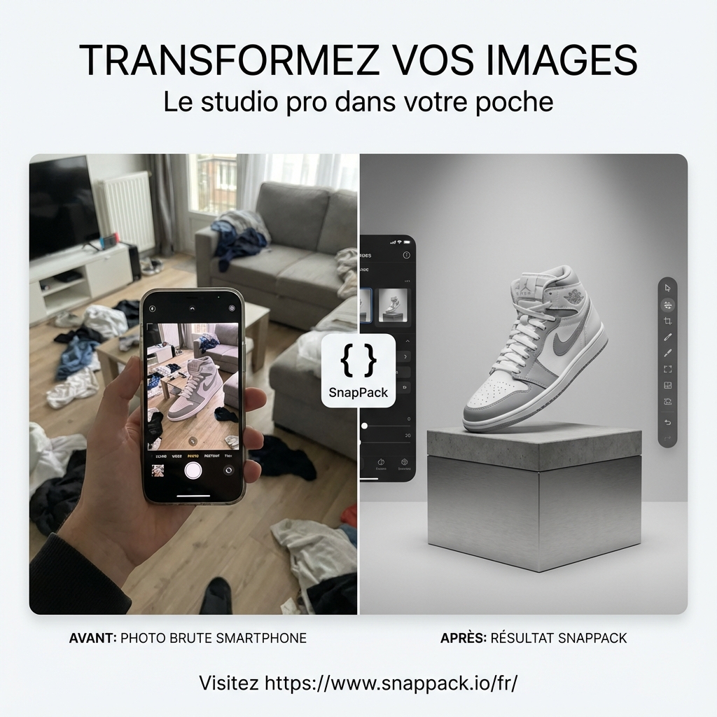 De la photo smartphone au packshot studio : La révolution SnapPack pour votre e-commerce