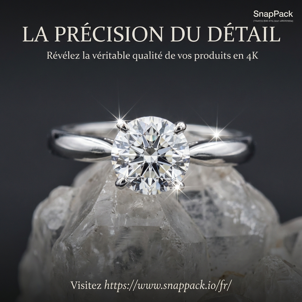 Vente de bijoux en ligne : l'impact de la r	solution 4K et du Zoom D	tail avec SnapPack