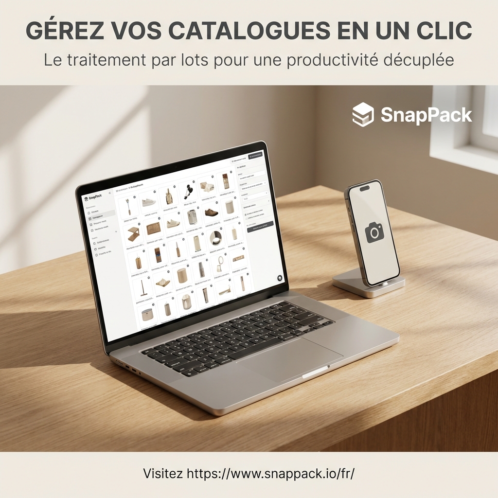 Traitement par lots IA : Optimisez le workflow de vos grands catalogues e-commerce avec SnapPack