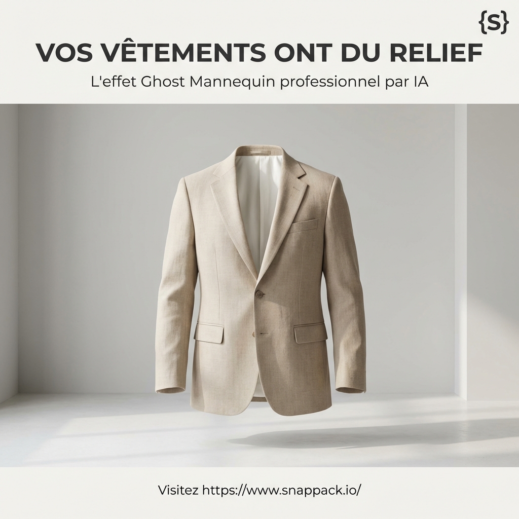 Ghost Mannequin : Donnez du volume à vos collections mode grâce à l'IA SnapPack