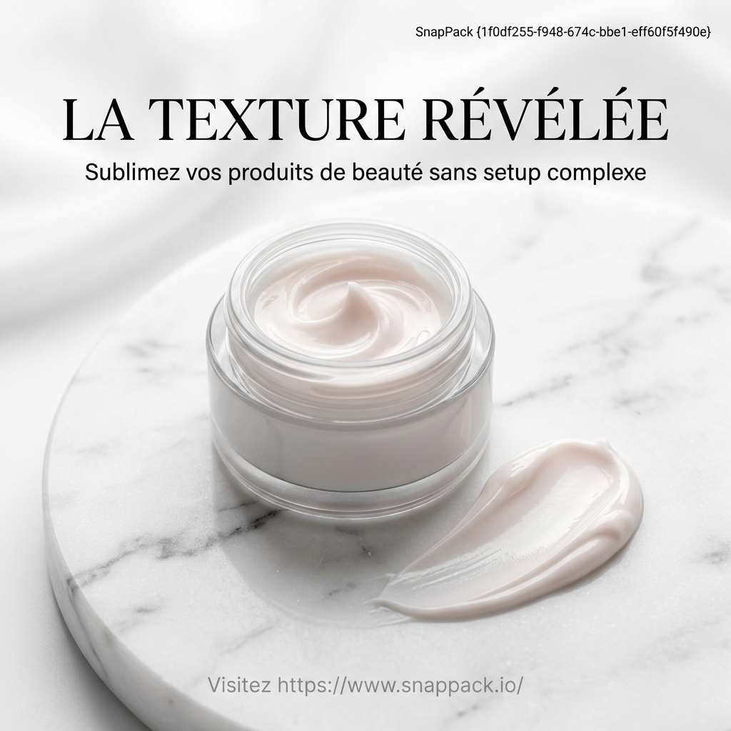 Photographie Cosmétique : Sublimez vos Produits avec l’IA de SnapPack
