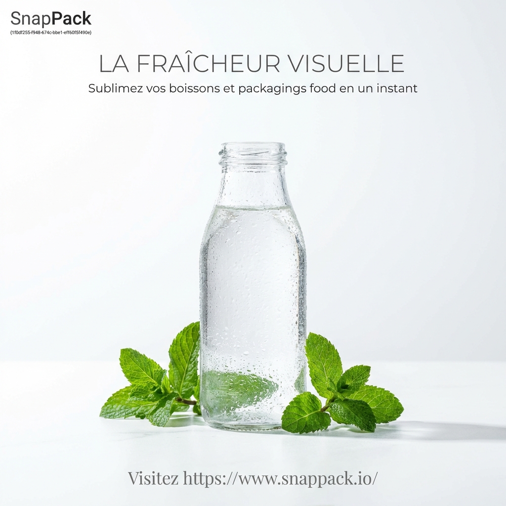 Packshots Boissons & Food : Comment l'IA sublime vos visuels produits en 4K