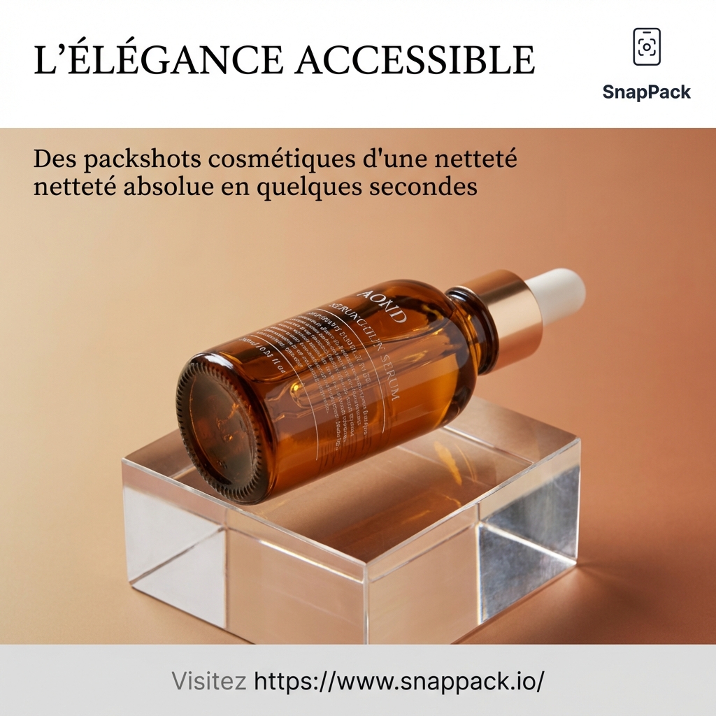 Optimisez vos Packshots Cosmétiques avec l'IA : Vers une Qualité 4K et des Ombres de Luxe