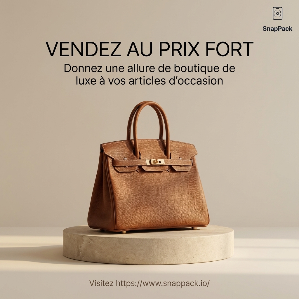 Vendeurs Vinted & eBay : Boostez vos ventes avec des photos studio professionnelles grâce à l'IA