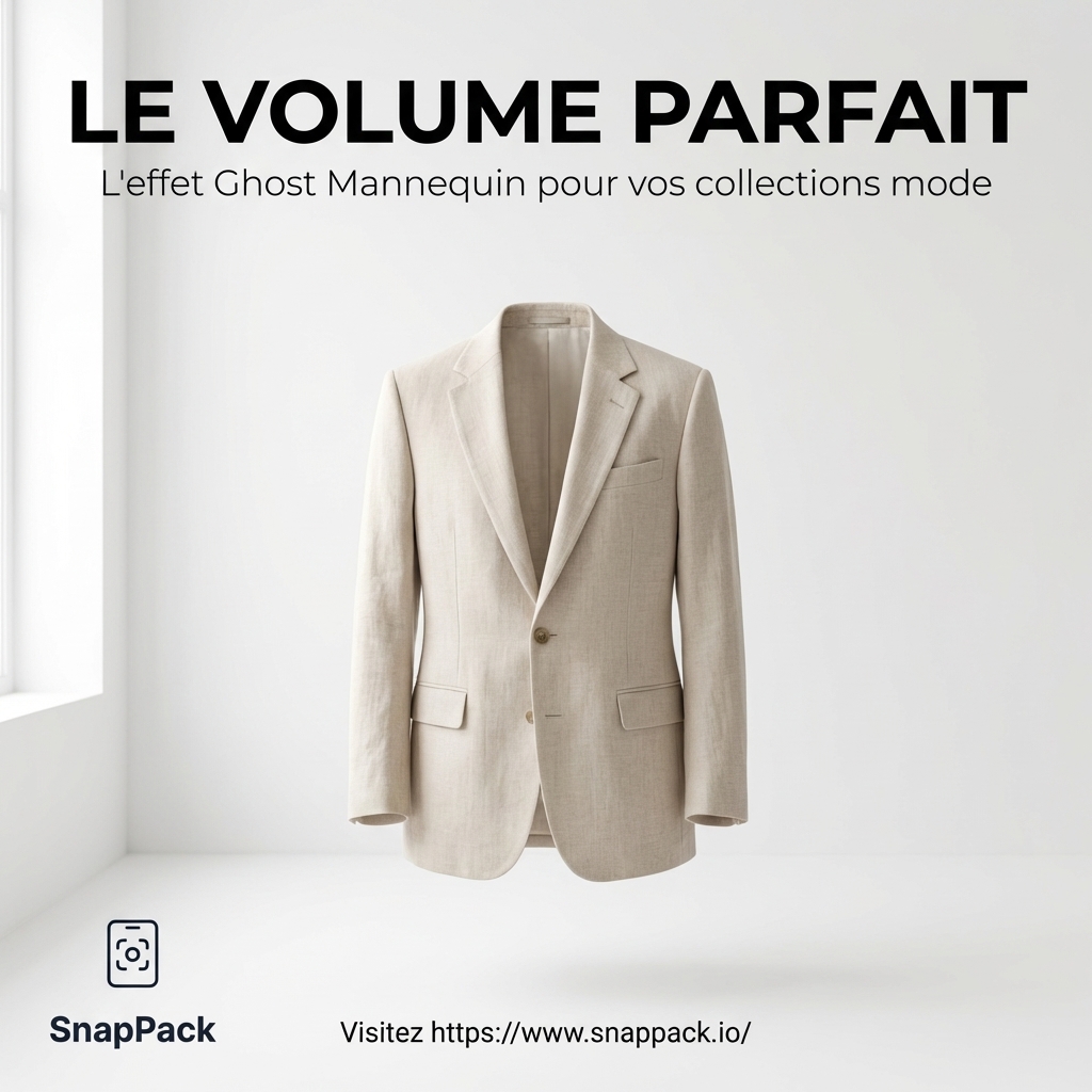 Effet Ghost Mannequin : Optimisez vos Ventes de Mode avec l'IA de SnapPack