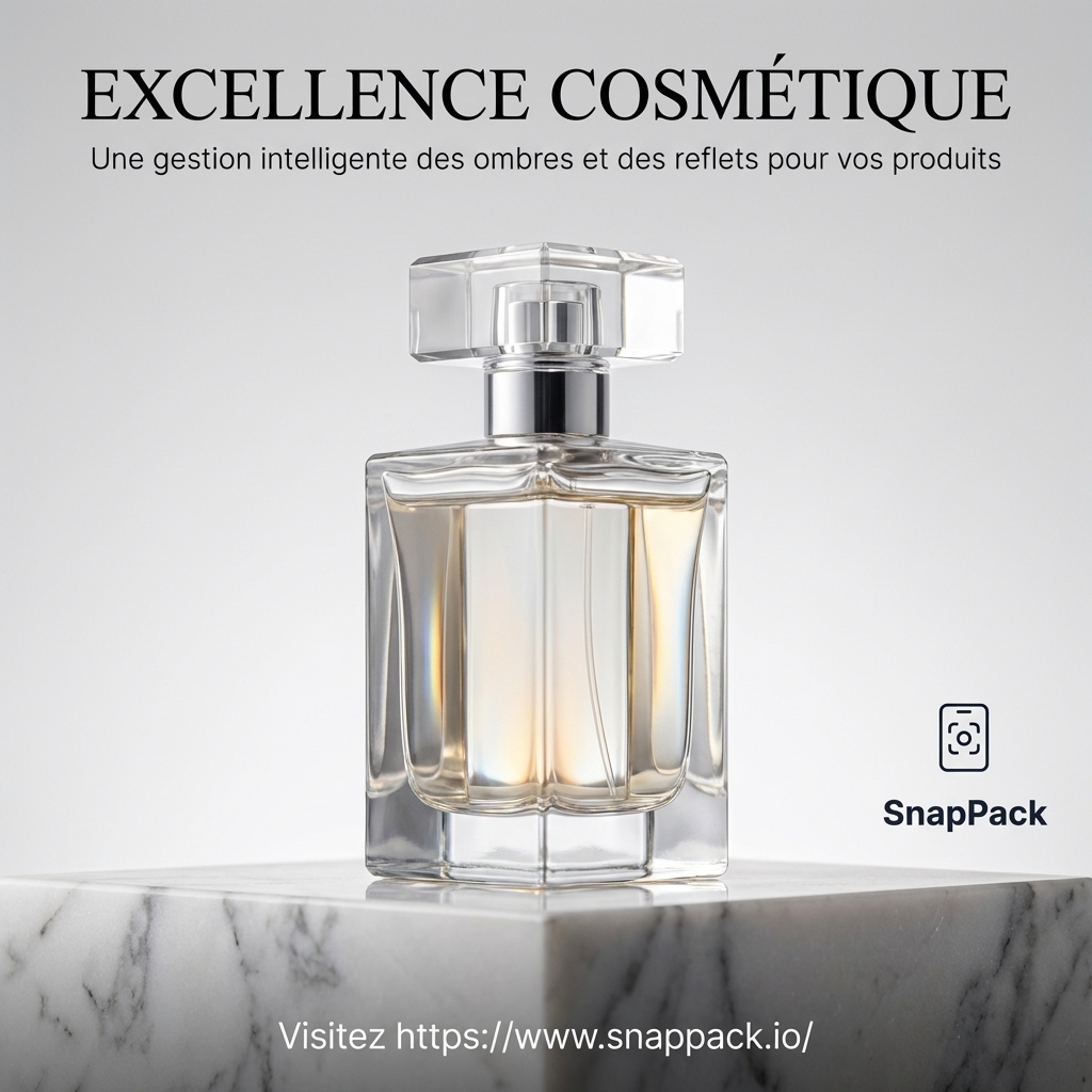 L'Élégance Cosmétique : Maîtrisez la Transparence et les Reflets avec l'IA SnapPack