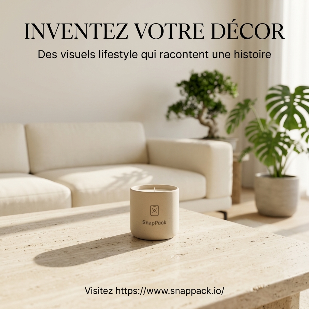 Optimiser vos visuels de décoration avec SnapPack : L'Art de Vivre sublimé par l'IA