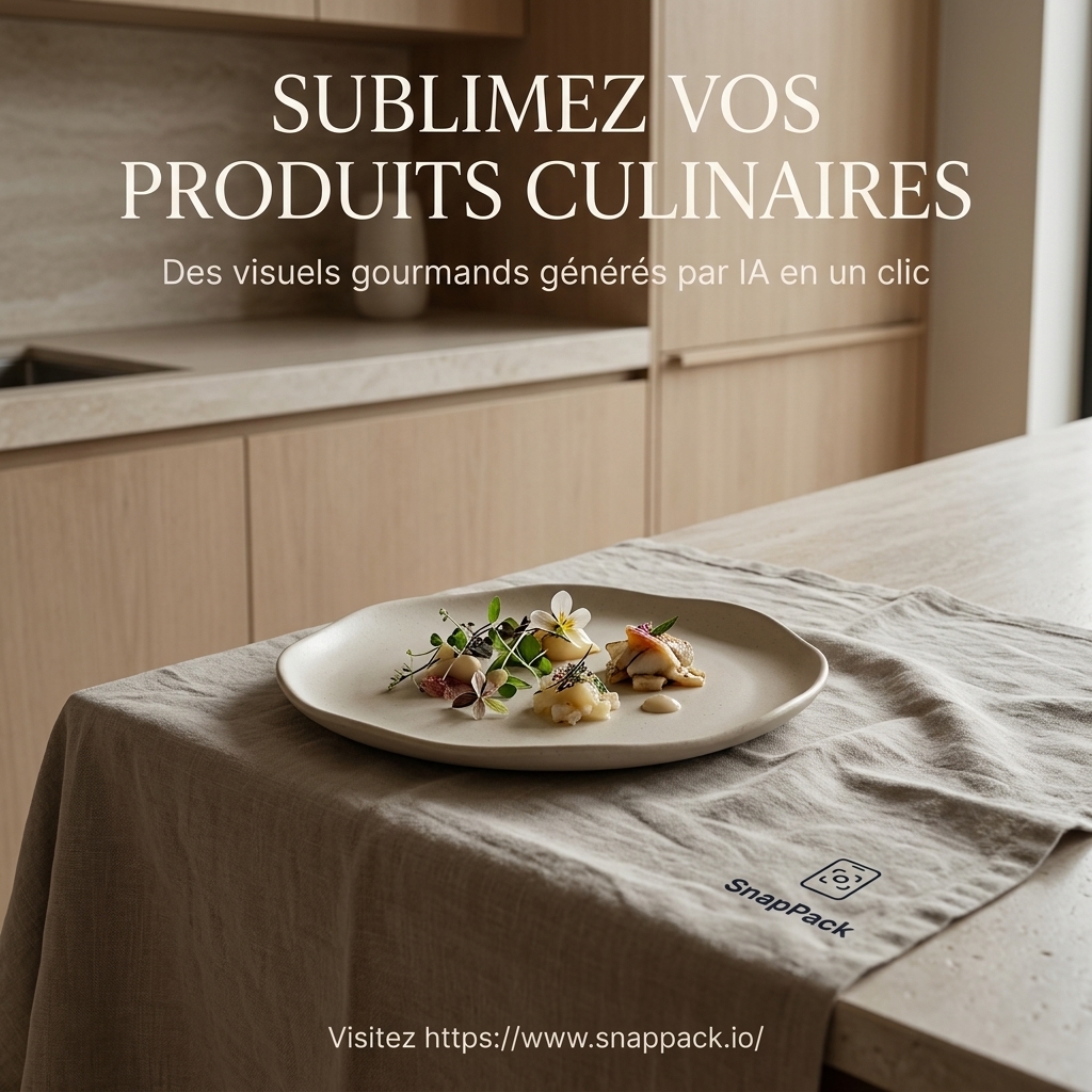 Art de la Table : Comment l'IA Révolutionne vos Visuels Culinaires et E-commerce