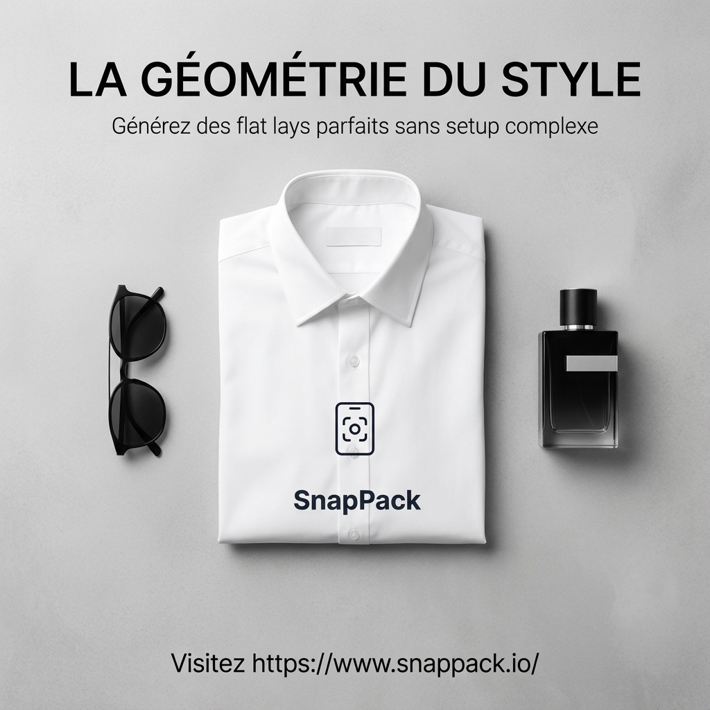 Maîtrisez le Flat Lay : La Géométrie au Service de la Performance de votre Catalogue E-commerce