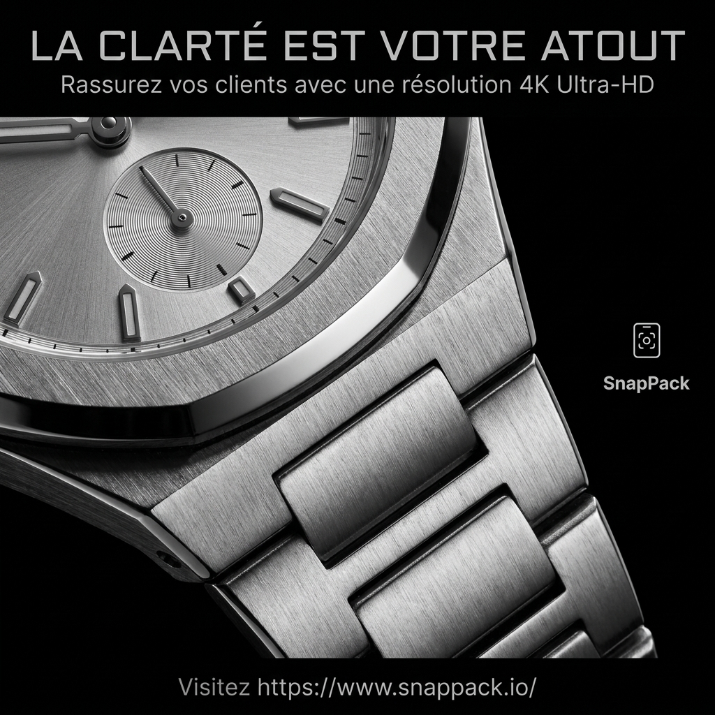 Zoom 4K et Rassurance Client : L'Art du Détail avec SnapPack pour vos E-commerces